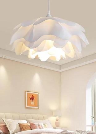 Люстра підвісна на 1 лампочку 27634 білий 35-130х45х45 см.