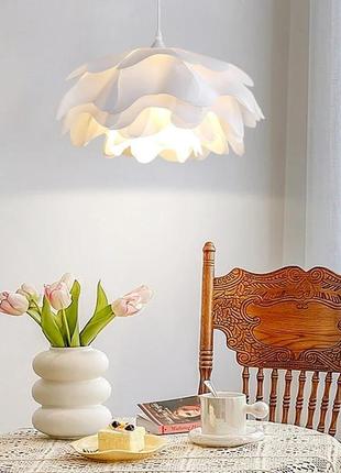 Люстра підвісна на 1 лампочку 27634 білий 35-130х45х45 см.