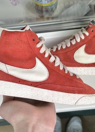 Оригинальные замшевые кроссовки кеды nike blazer mid 77 sb 37,5 размер