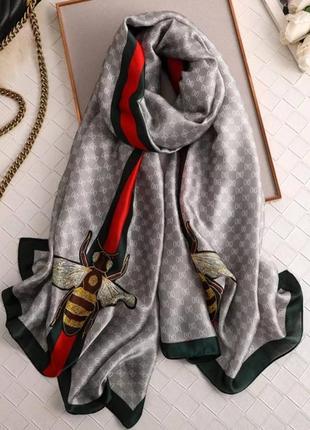 Женский шелковый шарф, шаль, палантин