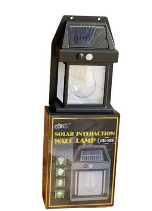 Лампа solar wall lamp k-888 с датчиком движения, 3 режима освещения настенная лампа...