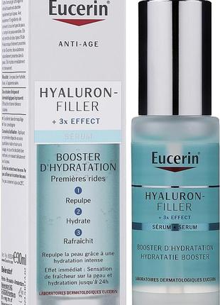Легка сироватка для інтенсивного зволоження eucerin hyaluron-filler moisture booster