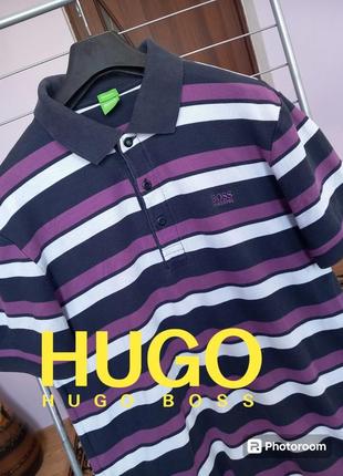 Брендовая футболка поло hugo boss