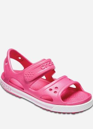 Сандалии детские crocs crocband ii sandal ps 14854 electric pink1 фото