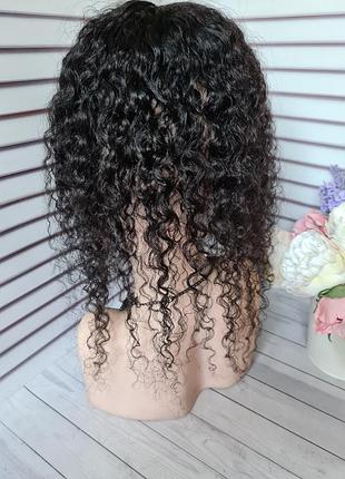 Полупарик накладка топпер макушка 100% натуральный волос афро.