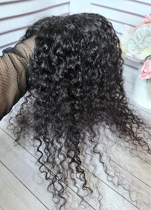 Полупарик накладка топпер макушка 100% натуральный волос афро.