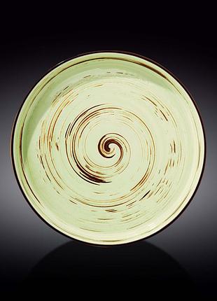 Тарілка підставна wilmax spiral pistachio wl-669120-a 28 см