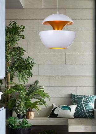 Люстра підвісна на 1 лампочку 27023 білий 30-160х25х25 см.