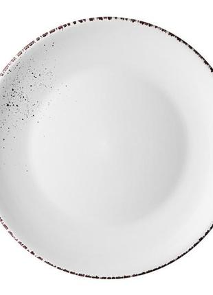Тарелка обеденнная ardesto lucca winter white ar-2926-wmc 26 см