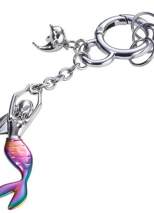 Брелок для сумки troika "русалка, дельфін, веселка"