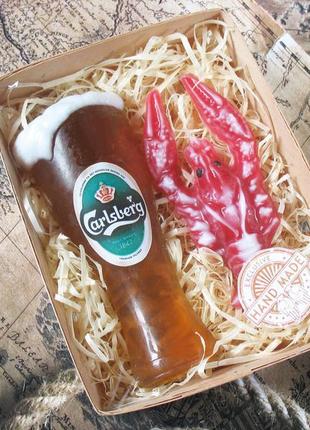 Оригінальний подарунковий чоловічий набір сувенірного мила ручний