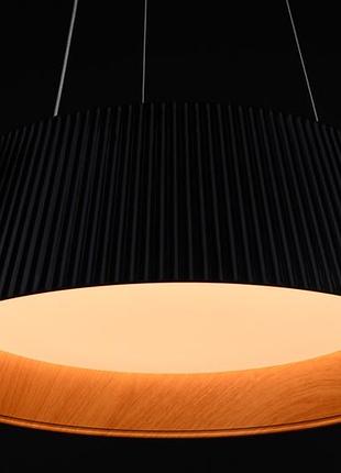 Люстра подвесная led с пультом 27574 черный 30-100х45х45 см.7 фото