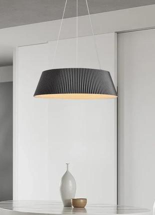 Люстра подвесная led с пультом 27574 черный 30-100х45х45 см.3 фото