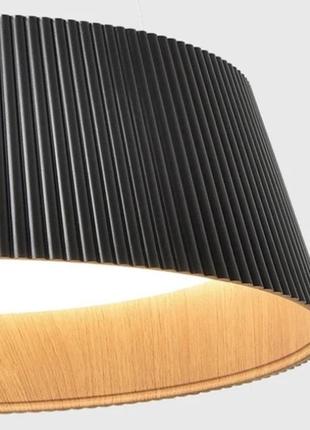 Люстра подвесная led с пультом 27574 черный 30-100х45х45 см.2 фото