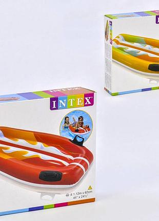 Intex дитячий надувний пліт 58165 серфінг із ручками, 112х62см,