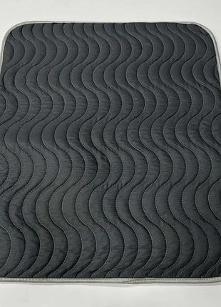 Килимок пелюшки для собак 100x100 непромокаючі багаторазові, пелюшки та підстилки для собак вбираючі сірий7 фото