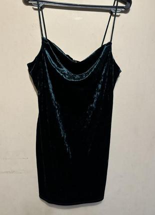 Плаття сарафан міні велюр topshop коктейльне оксамит
