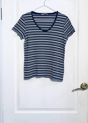 Футболка у смужку 100% бавовна бренду marks & spencer