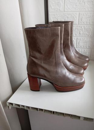 Ботильоны ботинки кожа сток