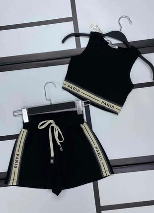 Костюм двійка шорти майка топ на дівчинку