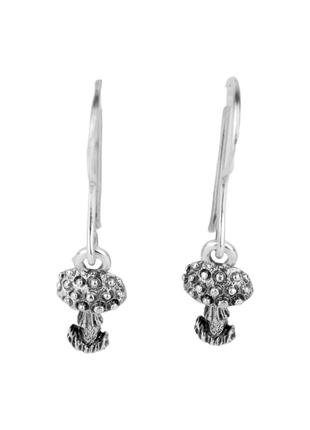 Сережки мухомори гриби срібло