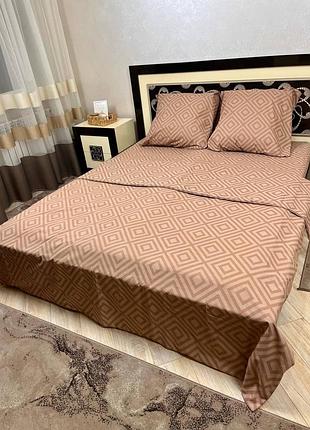 Постільна білизна «карат коричневий»