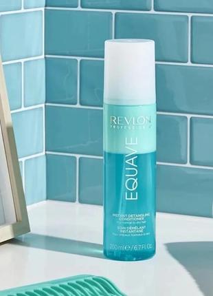 Несмываемый увлажняющий кондиционер в виде спрея equave revlon professional 200ml