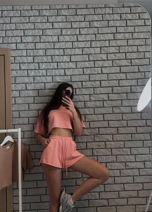 🥷🏻женский комплект футболка с шортами🩷