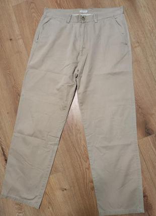Брюки брюки мужские бежевые прямые lloyd's casual regular fit man, размер l