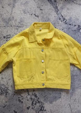 Брендова джинсова куртка оверсайз jeans, 10-12 розмір.