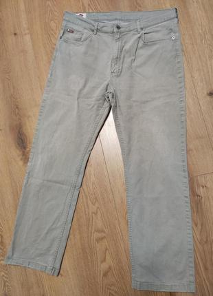 Брюки брюки мужские серые прямые lee cooper casual regular fit man, размер l