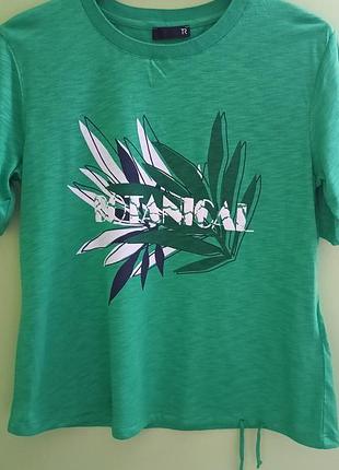 Блуза лонгслів футболка трикотаж зелений