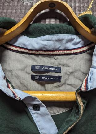 Рубашка мужская caramelo, темно зеленая размер м