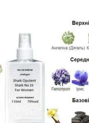 Shaik opulent shaik no 33 classic parfum 110 мл - духи для женщин (шейк номер 33 класссек) очень устойчивая парфюмерия