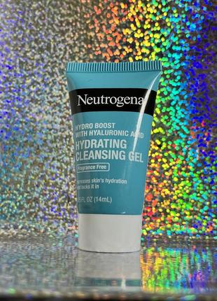 Гель для умивання neutrogena hydro boost cleanser water gel 14 мл