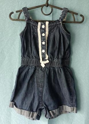 Ромпер пісочник літній джинсовий young demension 18-24m/92