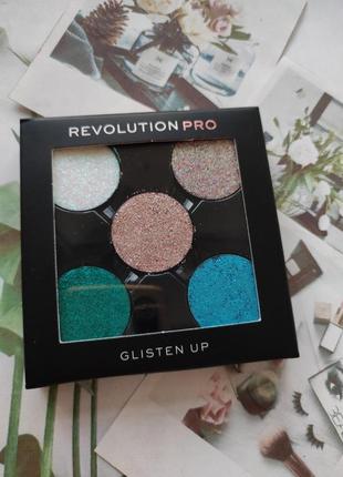 Глітери палетка тіні змінний блок revolution pro magnetic glitter eyeshadow