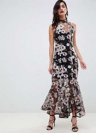 Платье асос с премиум вышивкой