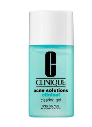 Крем-гель для ухода за проблемной кожей clinique acne solutions clinical clearing gel, 15мл