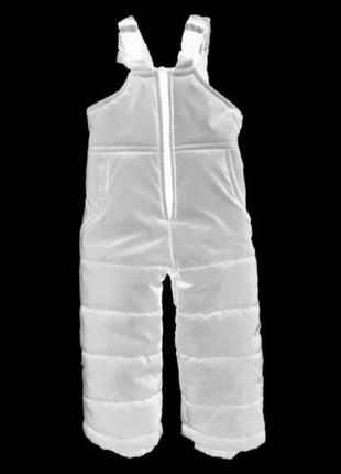 Зимний полукомбинезон из светоотражающей ткани, внутри термоподкладка, рост 74,80,86 серый4 фото