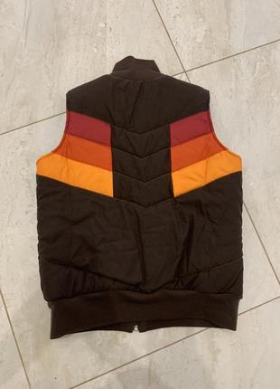 Винтажный жилетка adidas коричневая