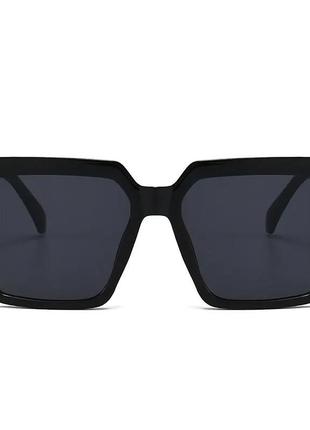 Тренд стильні жіночі чорні великі квадратні сонцезахисні окуляри сонячні очки антиблик3 фото