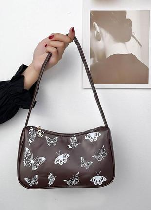 Сумочка принт метелики