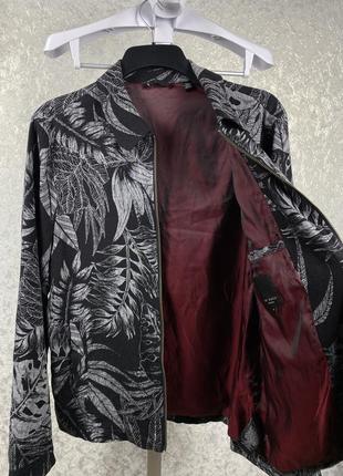 Мужская льняная куртка/харрингтон ted baker linen jacket4 фото