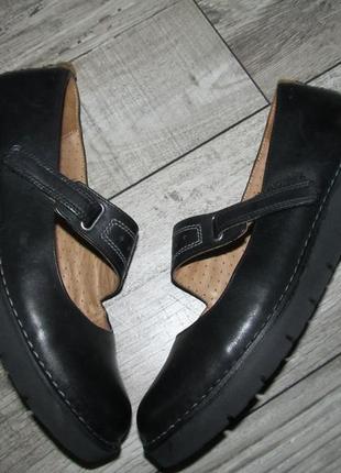 Шкіряні туфлі clarks р. 41,5 - 27см8 фото