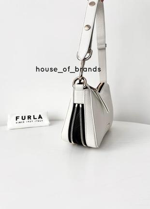 Жіноча брендова шкіряна сумка хобо furla skye hobo оригінал сумочка фурла на подарунок дружині подарунок дівчині6 фото