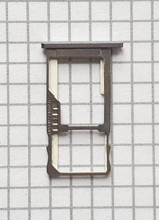 Тримач сімкарт meizu m5 note m621h для телефона оригінал сірий