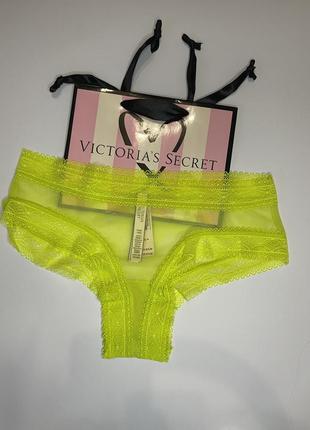 Неонові трусики від вікторія сікрет lace cheeky panty2 фото