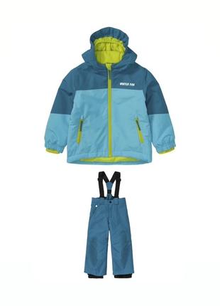 Зимовий мембранний лижний термо костюм (куртка+штани) lupilu