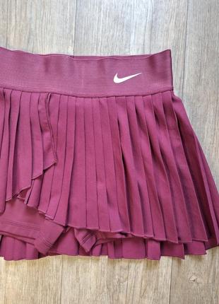 Юбка nike court dri-fit advantage skirt теннисная новая оригинал5 фото